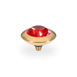 Qudo Tondo 13mm Gold Topper - Scarlet