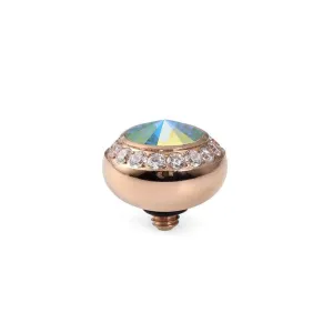 Qudo Tondo Deluxe 10mm Rose Gold Topper - Aurora Boreale