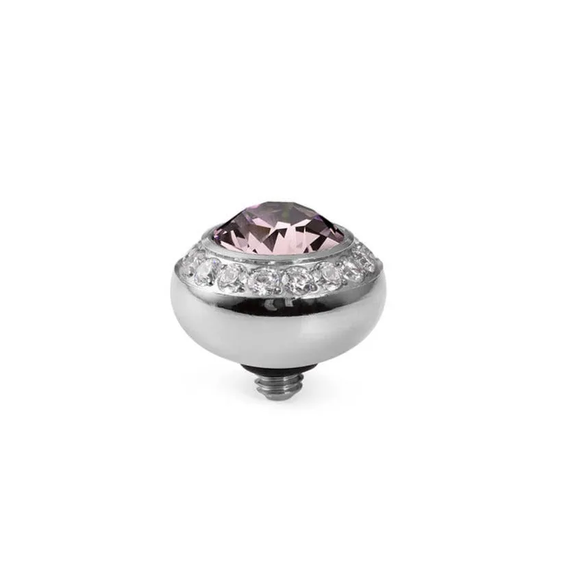 Qudo Tondo Deluxe 10mm Silver Topper - Amethyst