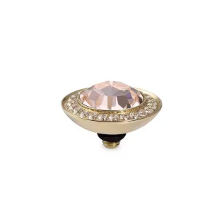 Qudo Tondo Deluxe 13mm Gold Topper - Gold Quartz