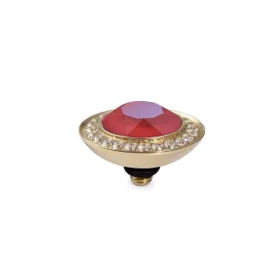 Qudo Tondo Deluxe 13mm Gold Topper - Royal Red