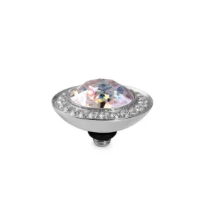 Qudo Tondo Deluxe 13mm Silver Topper - White Patina