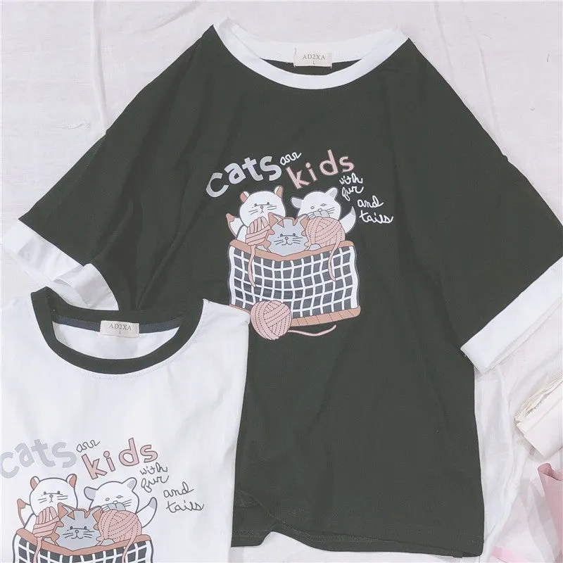 "CATS KIDS" TEE Y031705