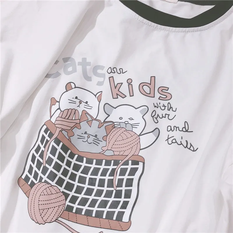 "CATS KIDS" TEE Y031705