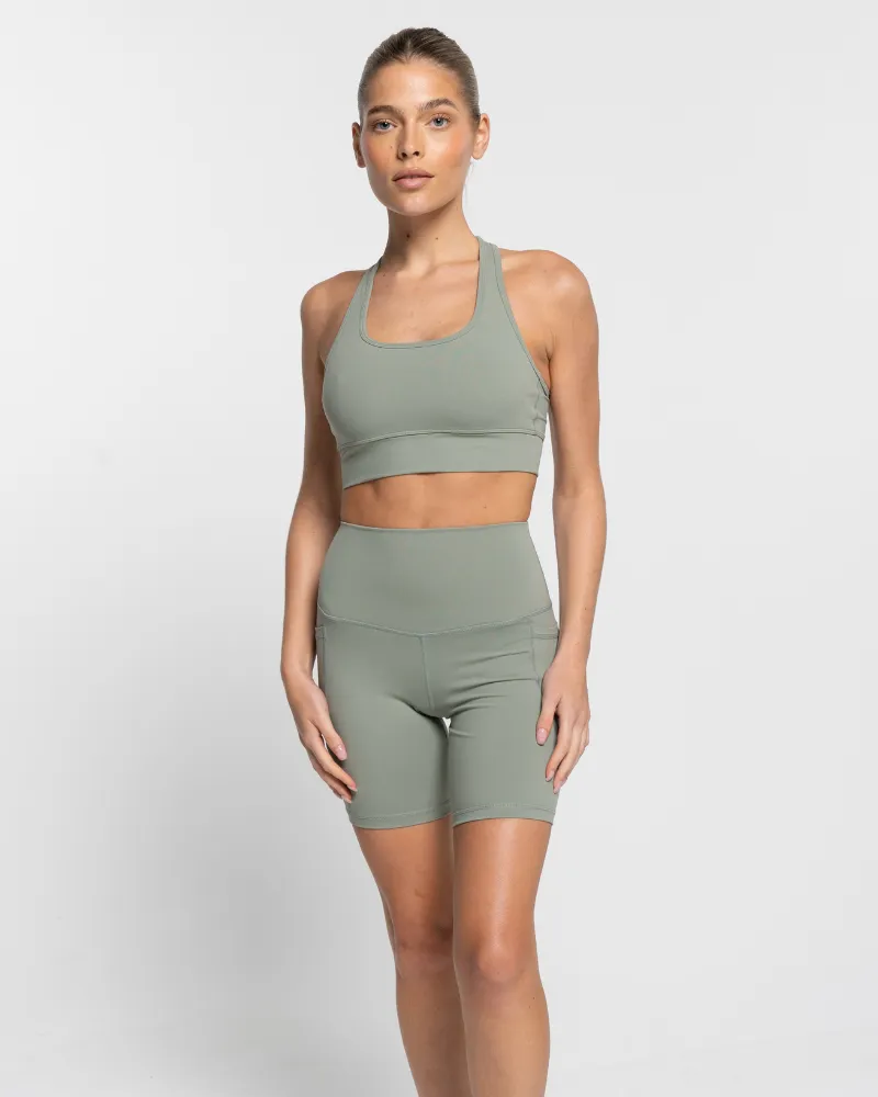 Racer Crop - Sage