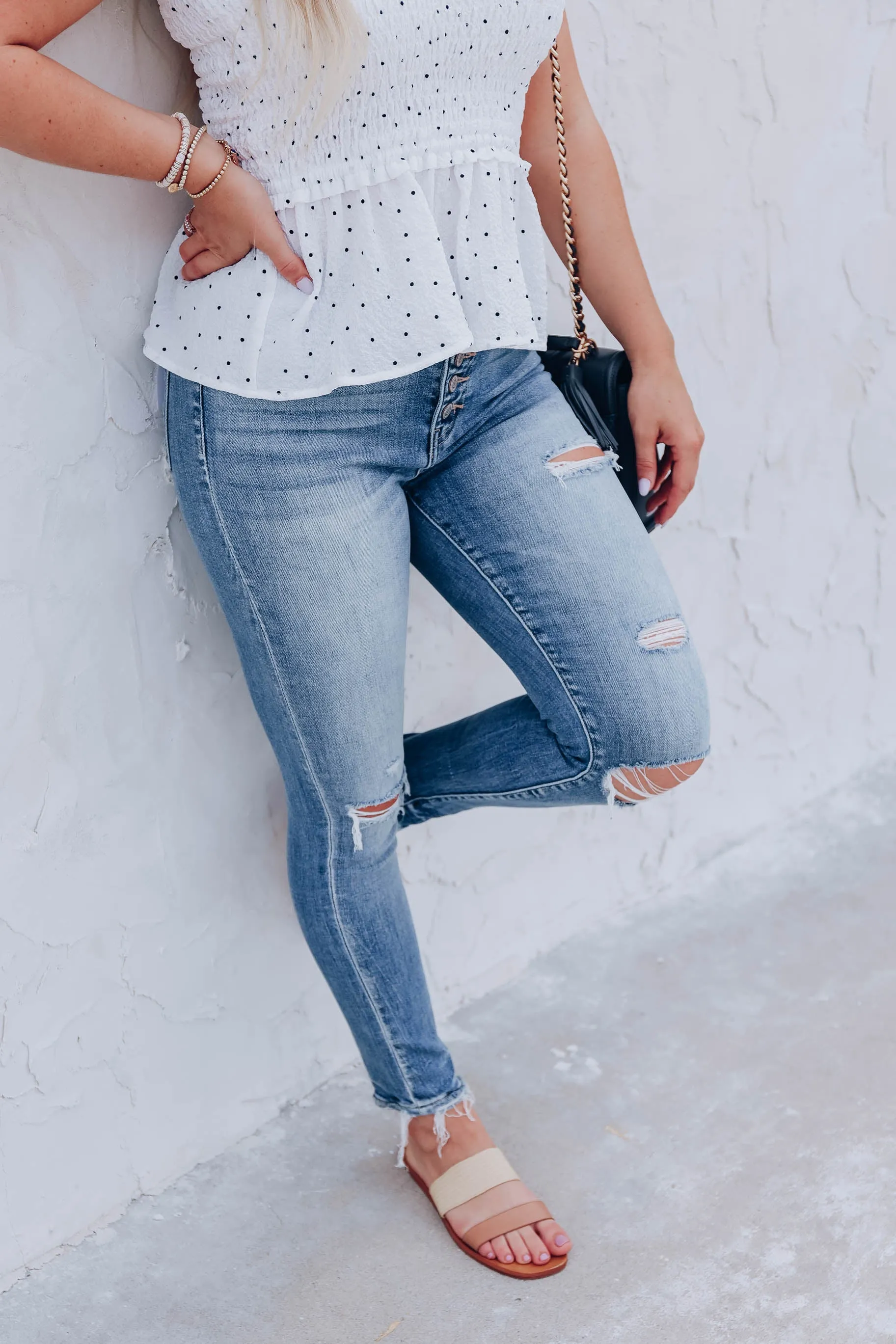 Rae Ripped High Rise Jeans
