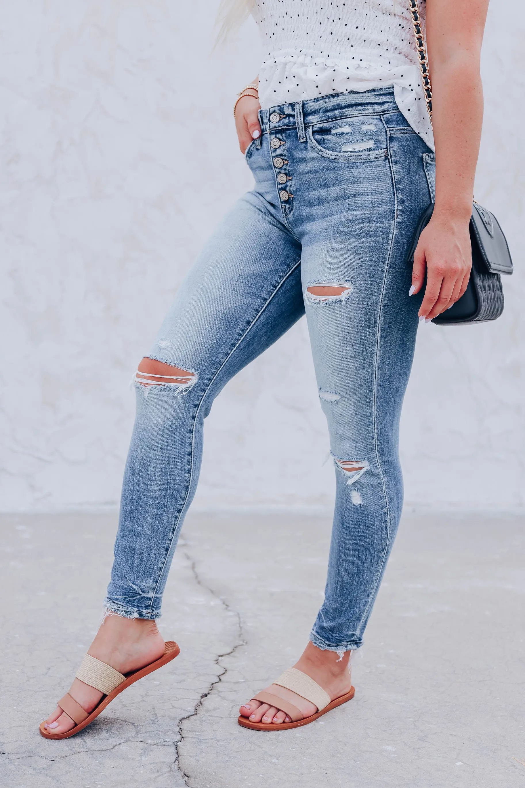 Rae Ripped High Rise Jeans