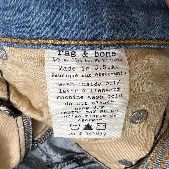 rag &amp; bone Skinny Jeans Dark Blue Light Wash Women's 24 Capri &amp; Skinny Set of 2