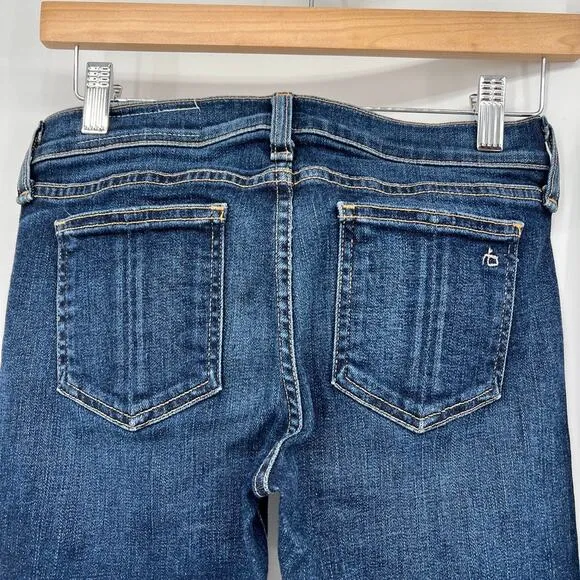 rag &amp; bone Skinny Jeans Dark Blue Light Wash Women's 24 Capri &amp; Skinny Set of 2