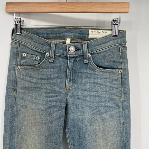 rag &amp; bone Skinny Jeans Dark Blue Light Wash Women's 24 Capri &amp; Skinny Set of 2