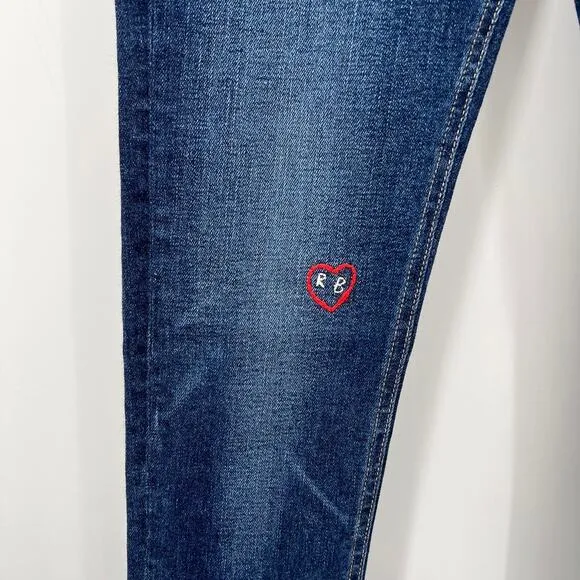 rag &amp; bone Skinny Jeans Dark Blue Light Wash Women's 24 Capri &amp; Skinny Set of 2