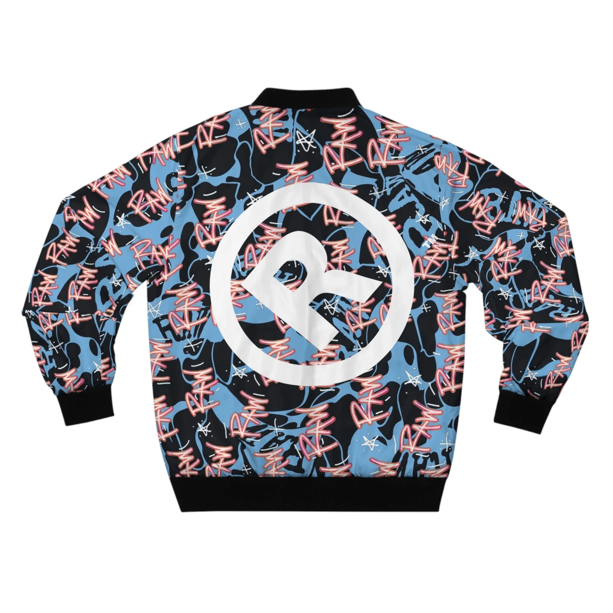 Raw Sushi "RAW STAR" blue camo Bomber Jacket