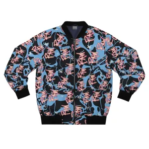 Raw Sushi "RAW STAR" blue camo Bomber Jacket