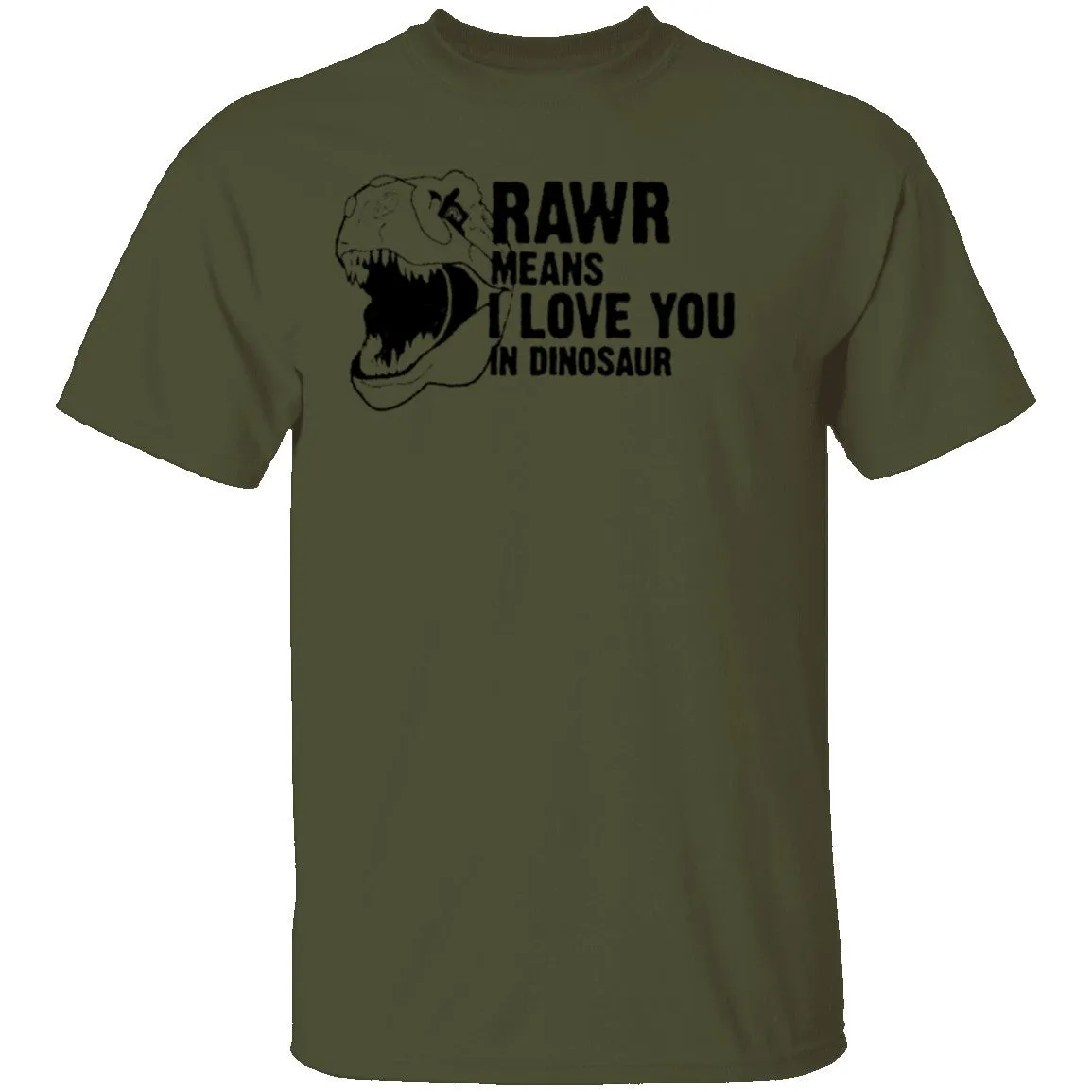 Rawr Means I Love You In Dinosaur T-Shirt
