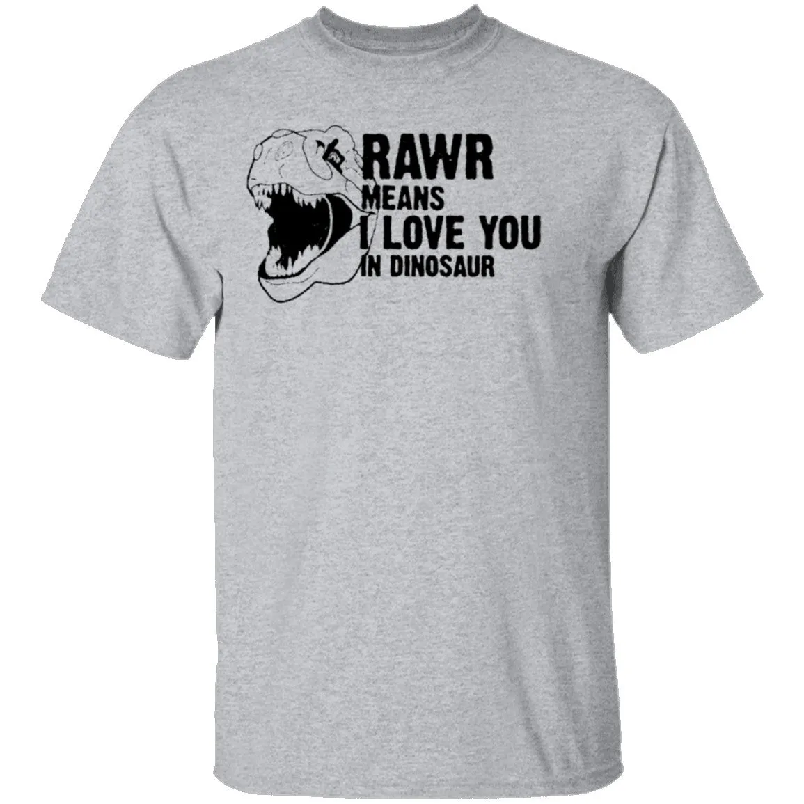 Rawr Means I Love You In Dinosaur T-Shirt