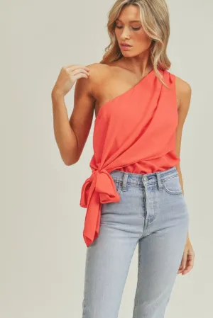 Razzle Dazzle Em One Shoulder Top