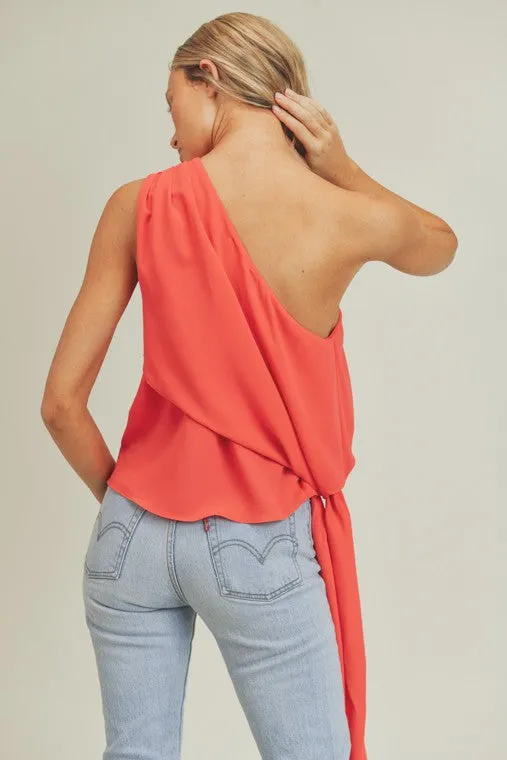 Razzle Dazzle Em One Shoulder Top