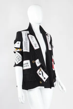 Rebel Appliqué Label Jacket
