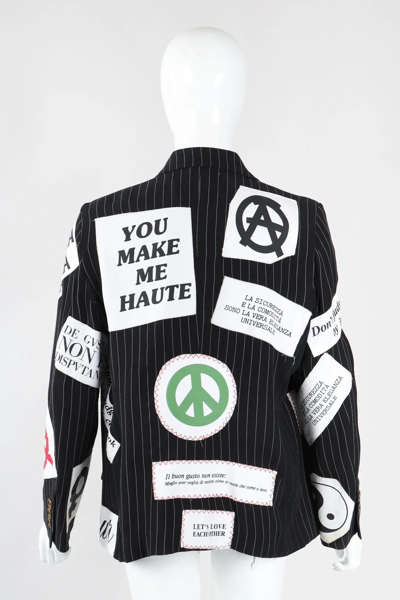 Rebel Appliqué Label Jacket