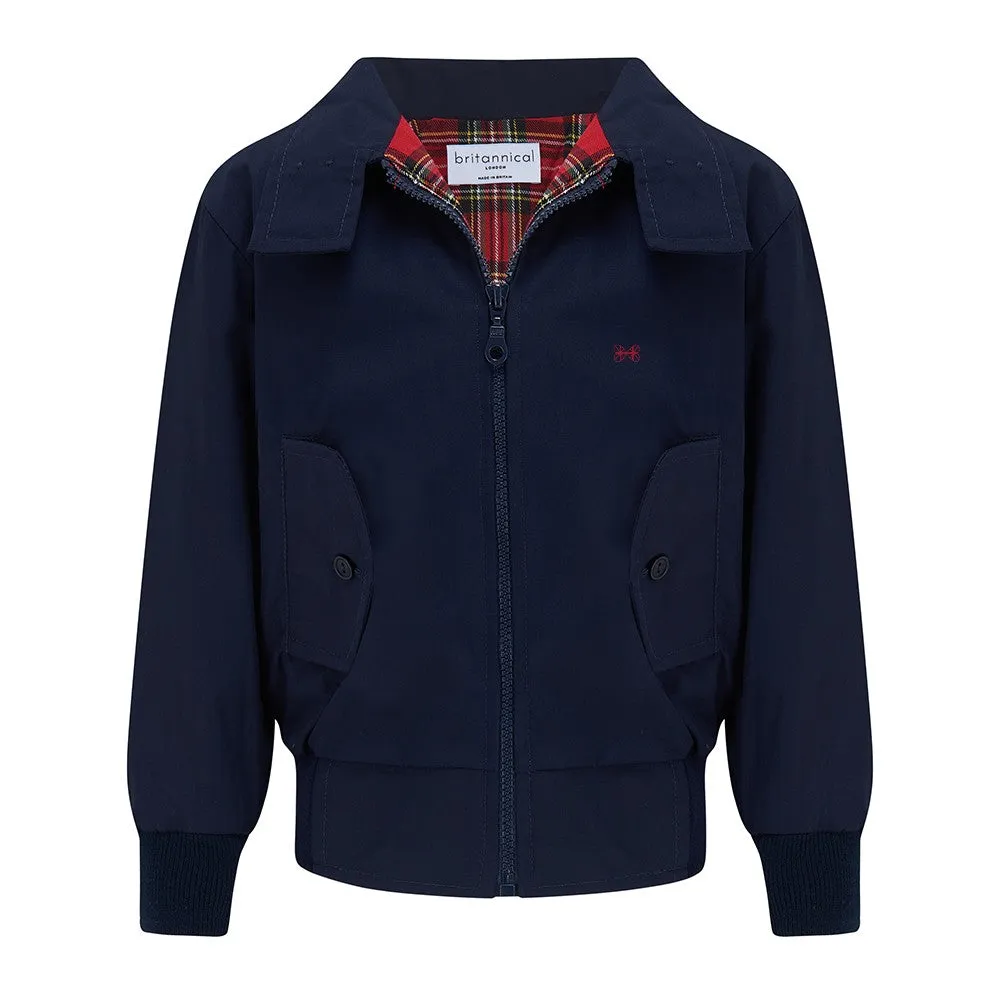 [Re:Coat] Carnaby Bomber Jacket - Navy (9-10Y, 13-14Y)
