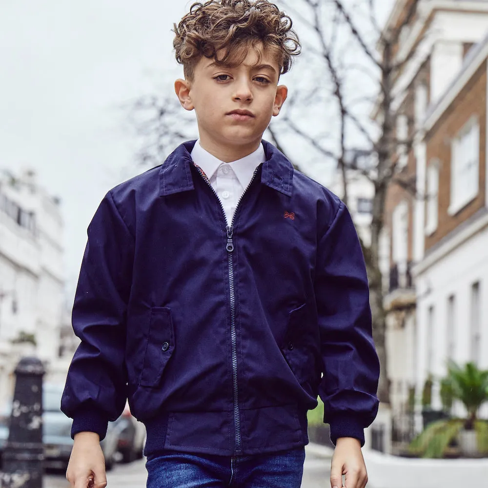 [Re:Coat] Carnaby Bomber Jacket - Navy (9-10Y, 13-14Y)