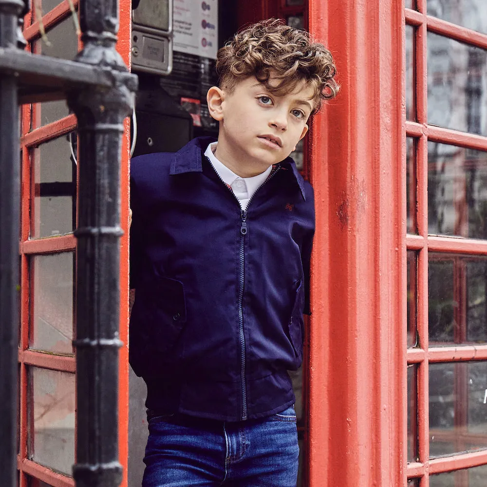 [Re:Coat] Carnaby Bomber Jacket - Navy (9-10Y, 13-14Y)