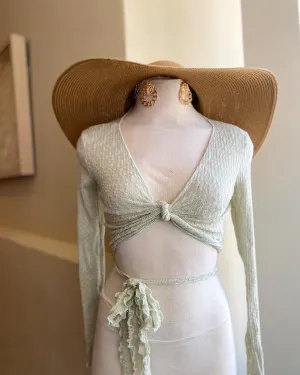 Rib Wrap Around Top FINAL SALE