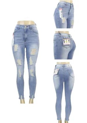 Ripped Push Up Jean High Rise