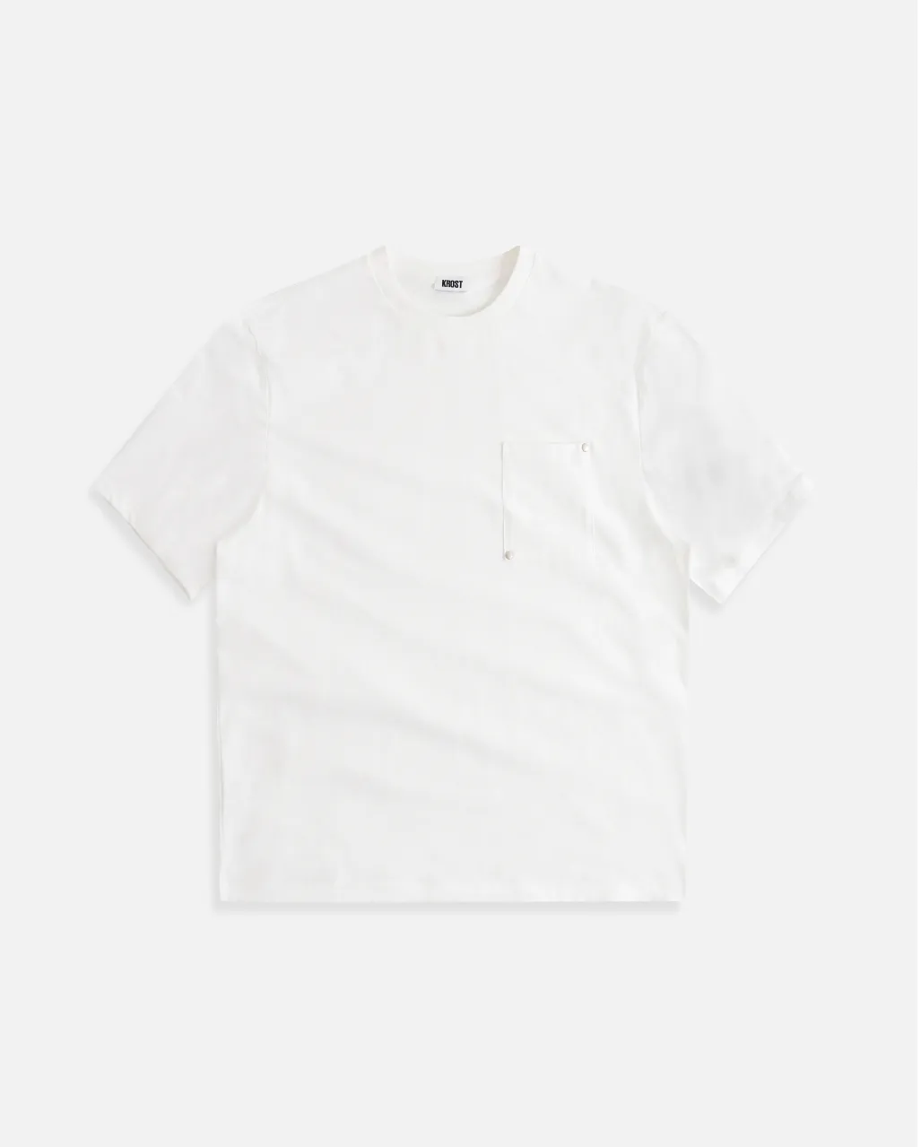 Rivet Pocket Oversized Tee - White