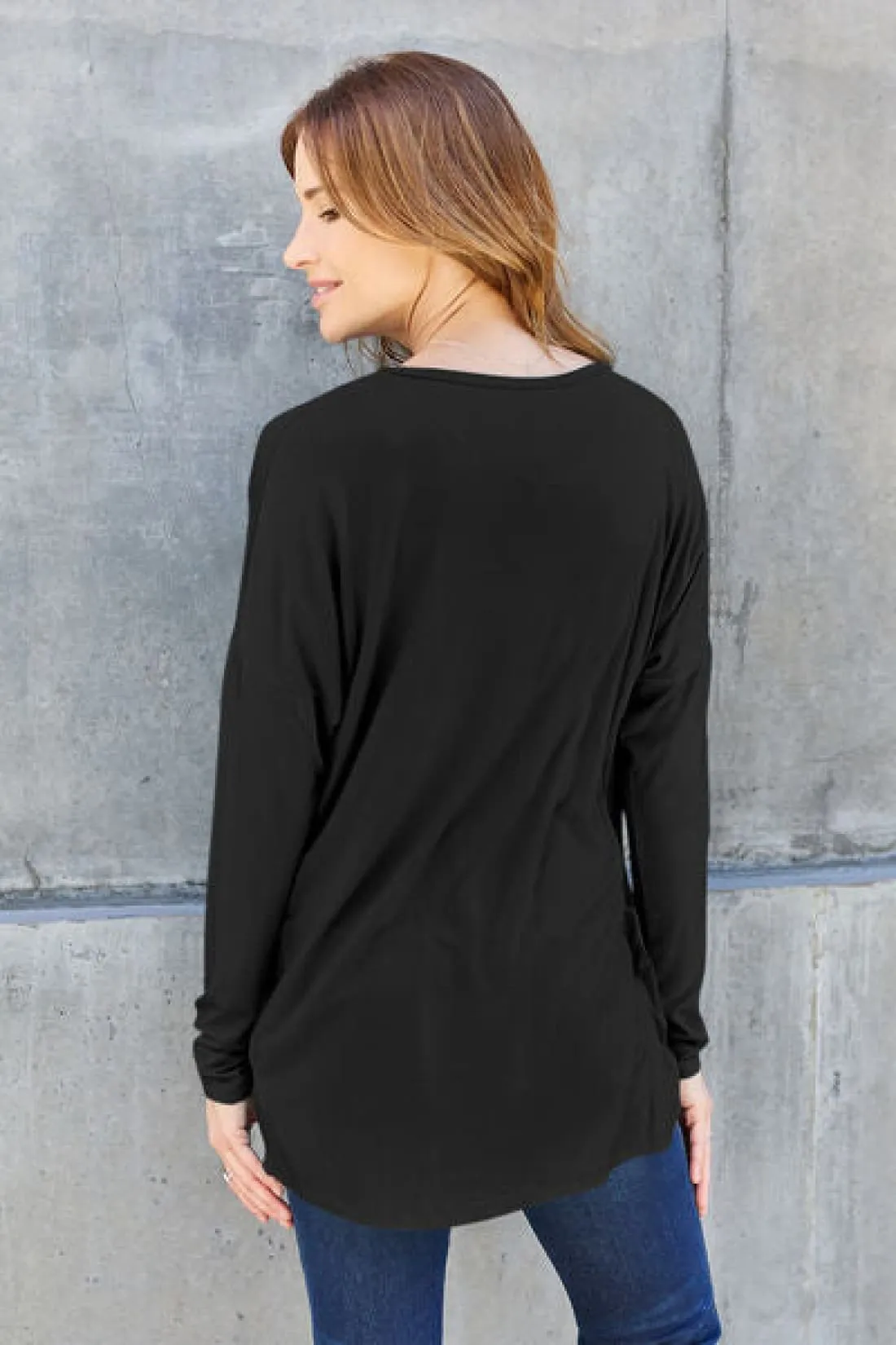 Round Neck Long Sleeve Tee