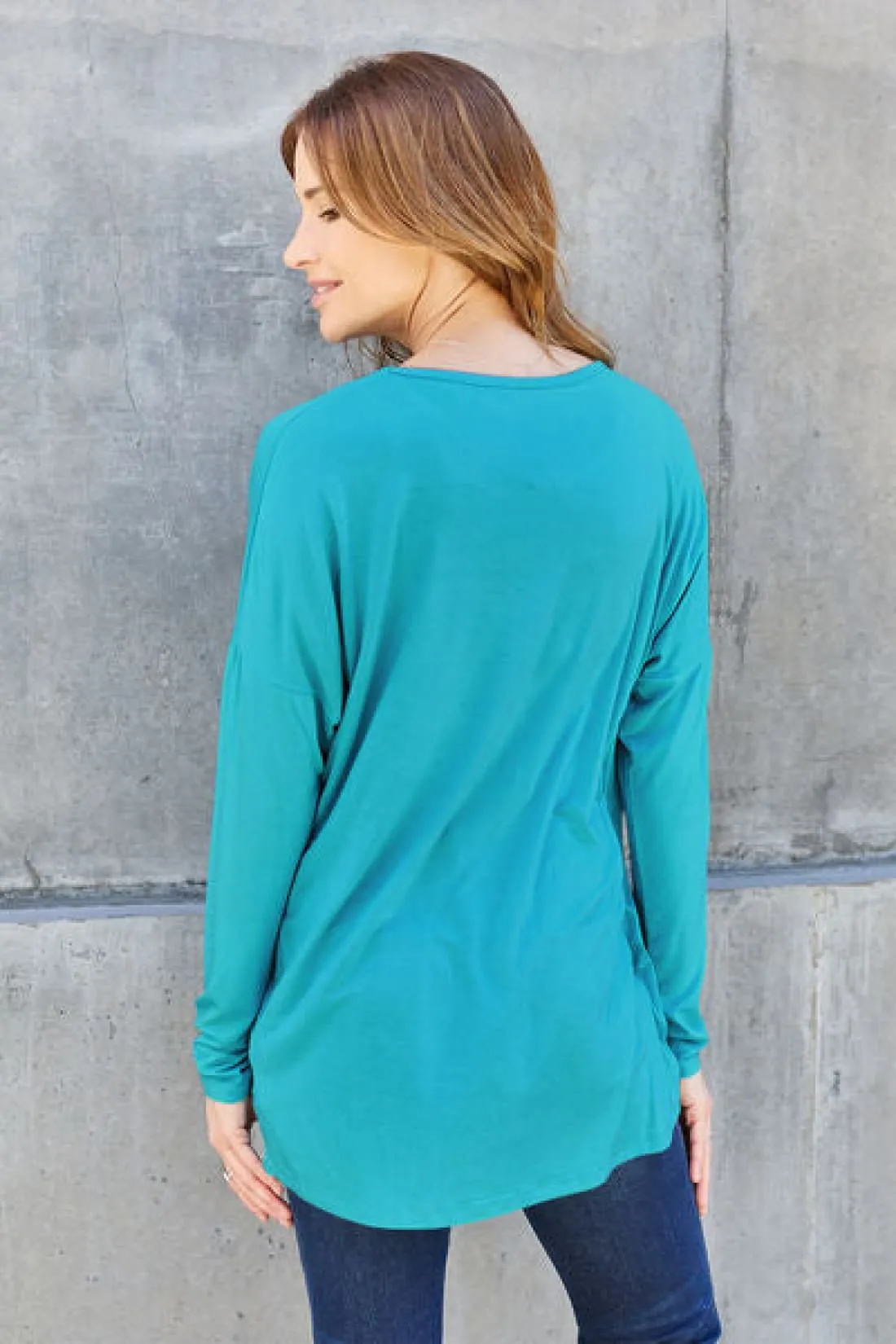 Round Neck Long Sleeve Tee