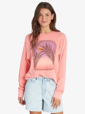 Roxy Womens Sunset Photo Oversized Long Sleeve T-Shirt