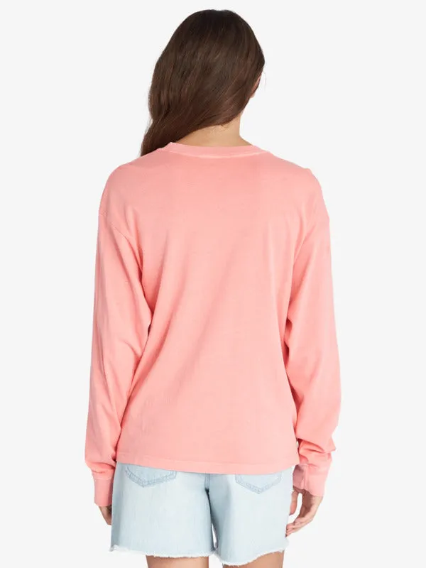 Roxy Womens Sunset Photo Oversized Long Sleeve T-Shirt