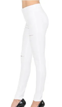 Ryan Distressed White Skinny Jeans