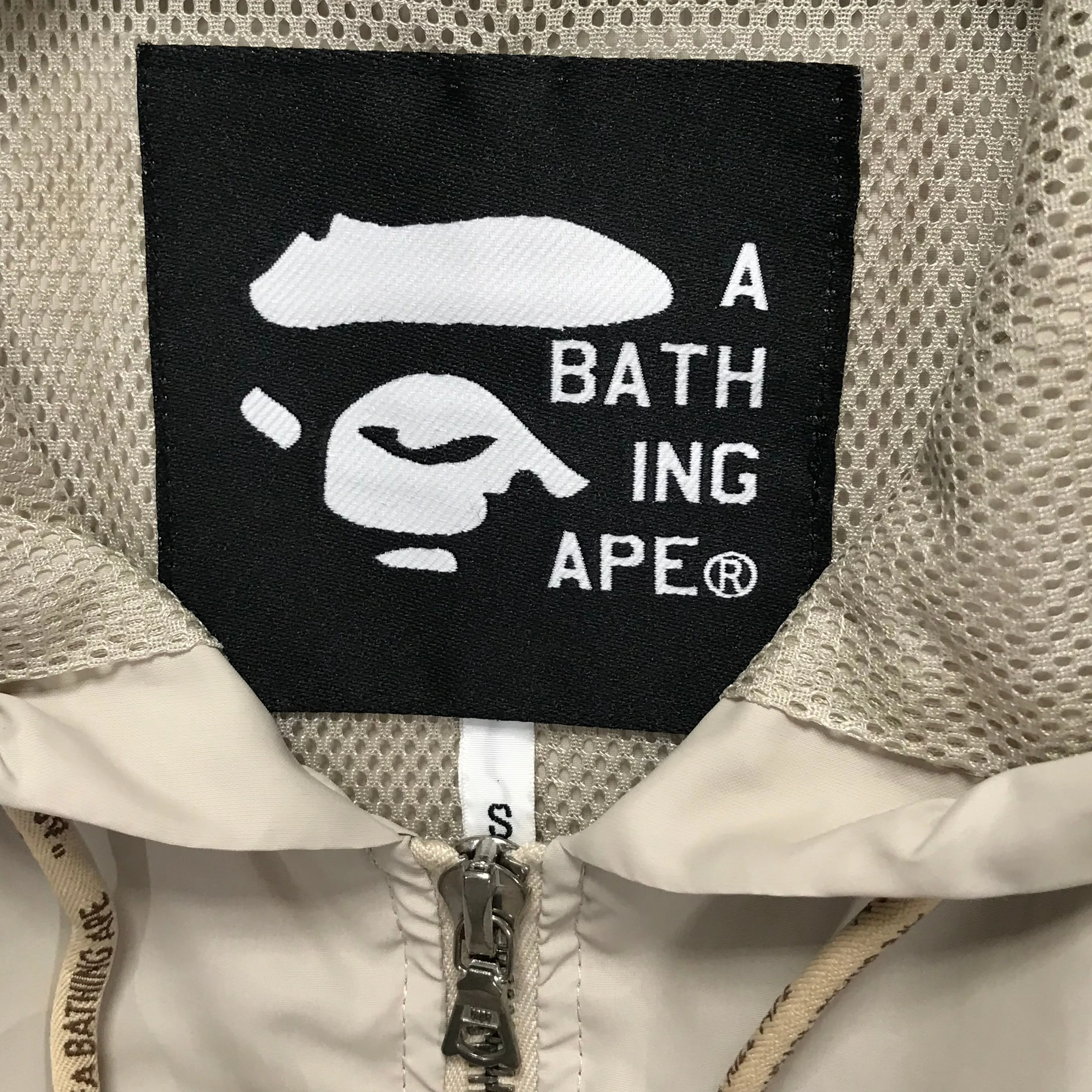 [S] A Bathing Ape Bape Vintage FOOTSOLDIER RAINBOW NYLON HOODED JACKET