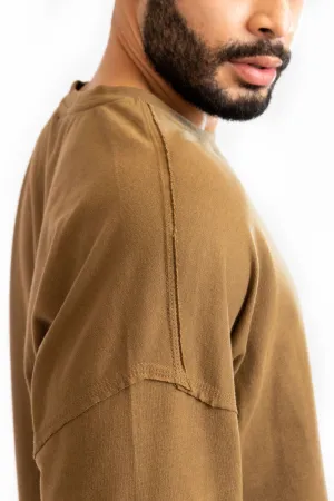 S&P Olive Oversized Cotton T-shirt