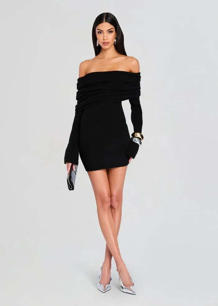 Selene Mini Dress in Black