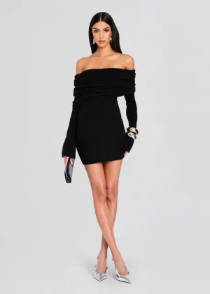 Selene Mini Dress in Black