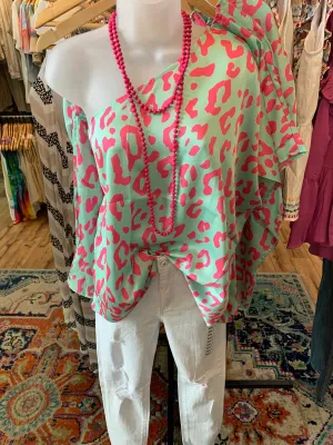 Silky Leopard Top