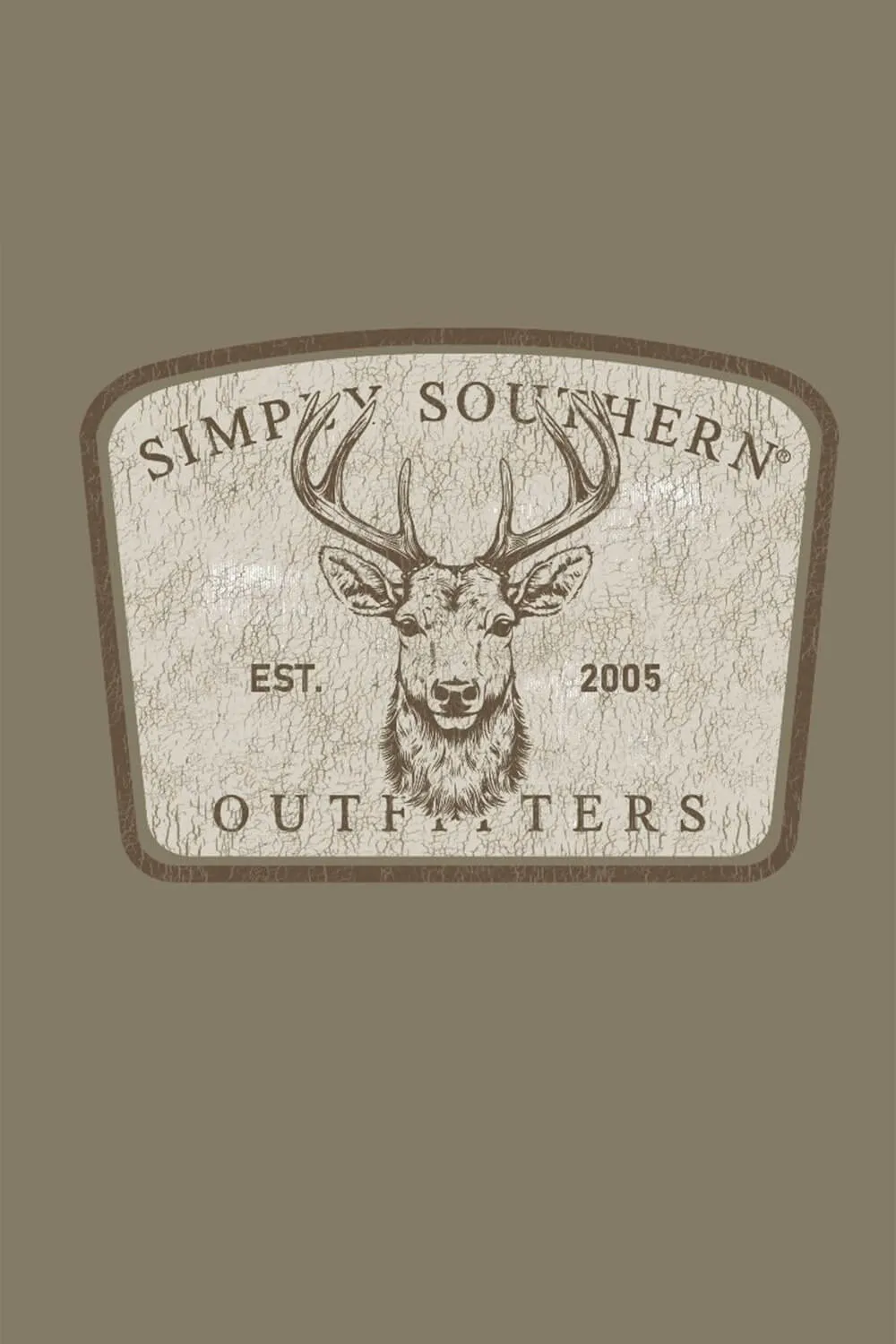 Simply Southern Buck T-Shirt for Men in Heather Brown | MN-SS-BUCK-DESERTHTHR