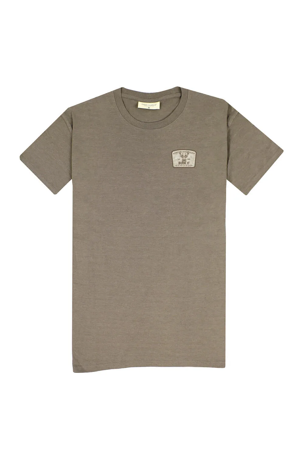 Simply Southern Buck T-Shirt for Men in Heather Brown | MN-SS-BUCK-DESERTHTHR