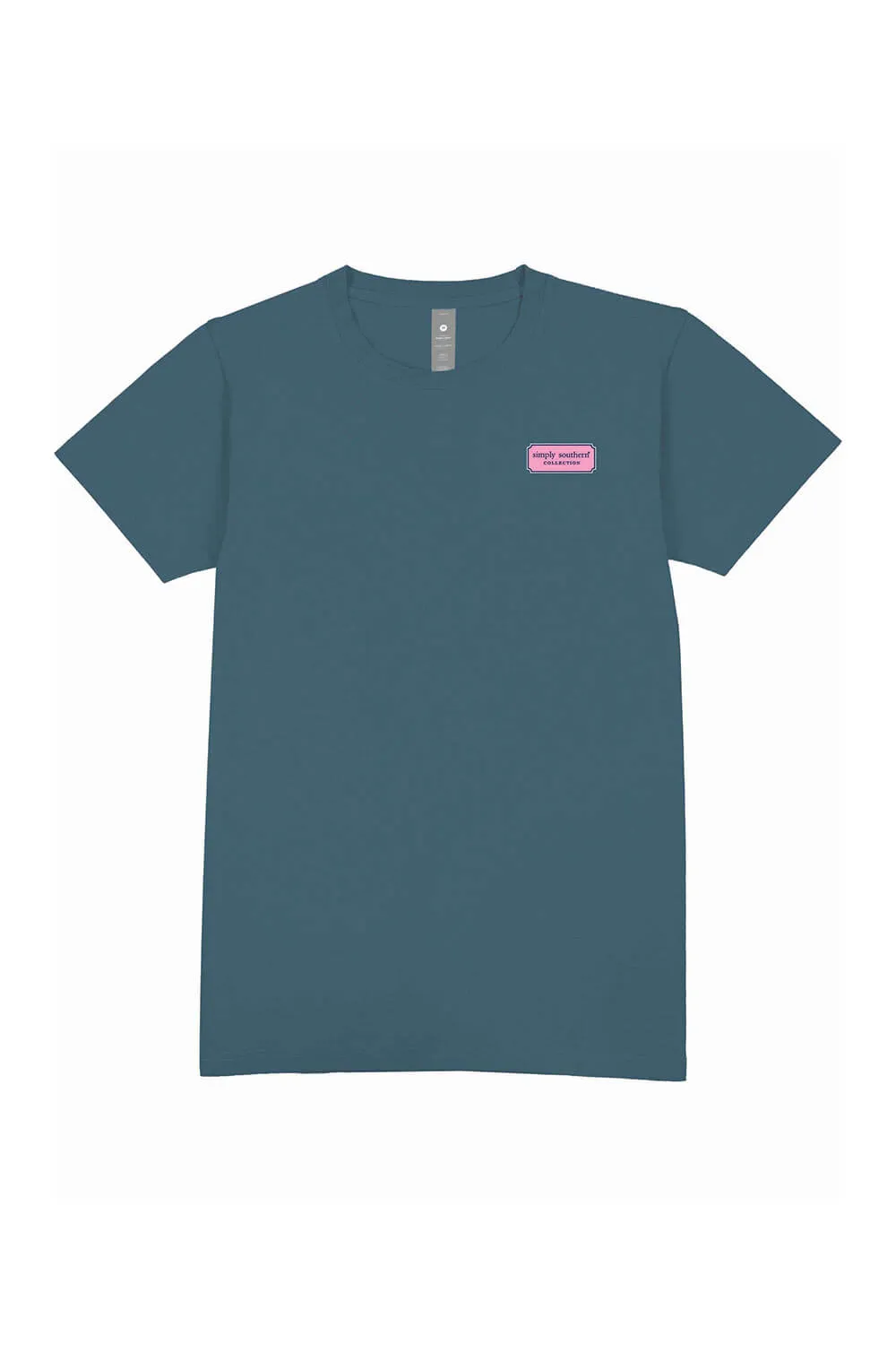 Simply Southern Plus Size Shell Cross T-Shirt for Women in Comet Blue | EXT-SS-SHELLCROSS-COMET
