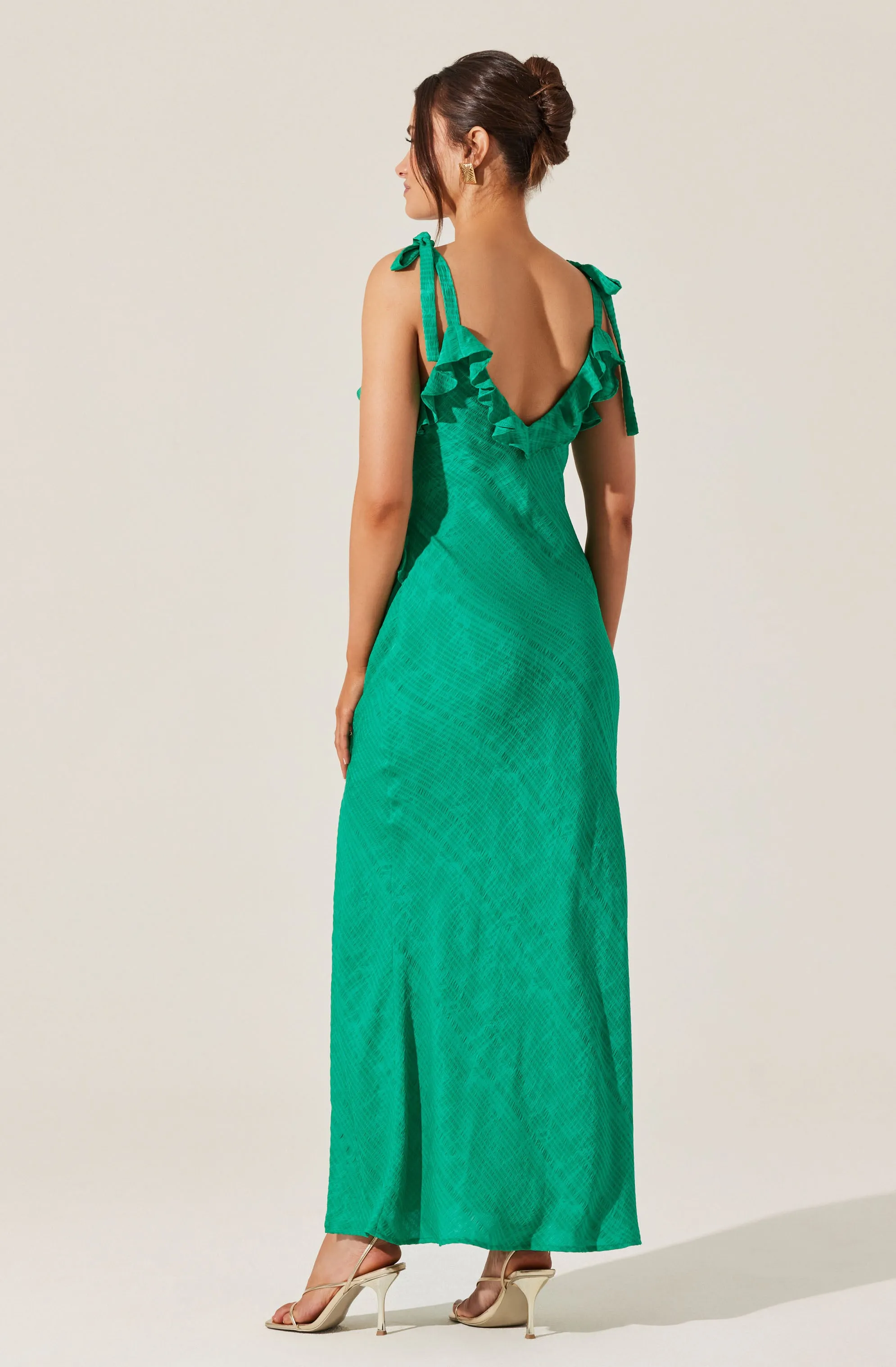 Sorbae Ruffle Maxi Dress