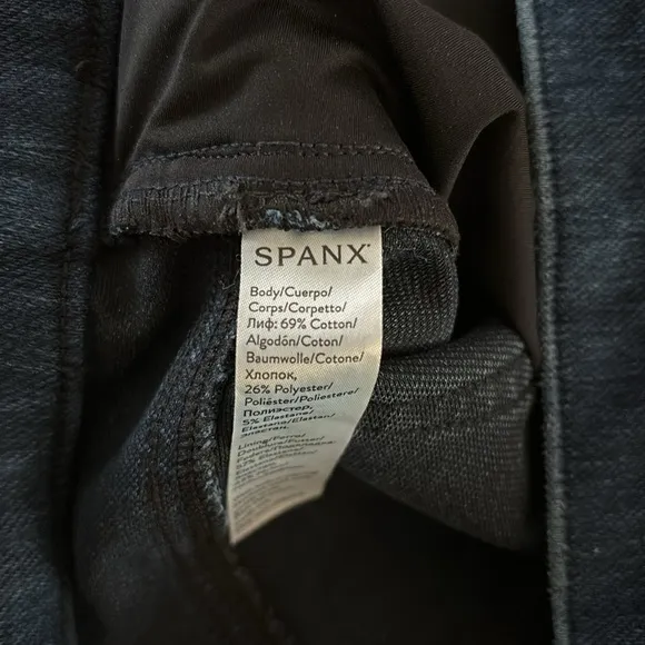Spanx pull up ankle skinny jeans, size XL