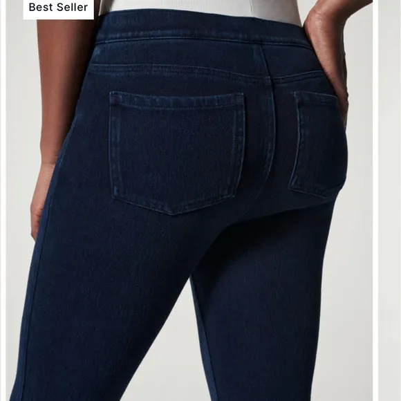Spanx pull up ankle skinny jeans, size XL
