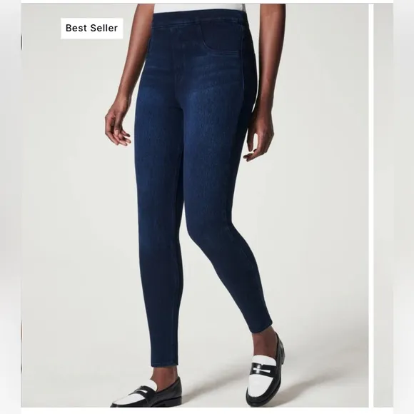Spanx pull up ankle skinny jeans, size XL