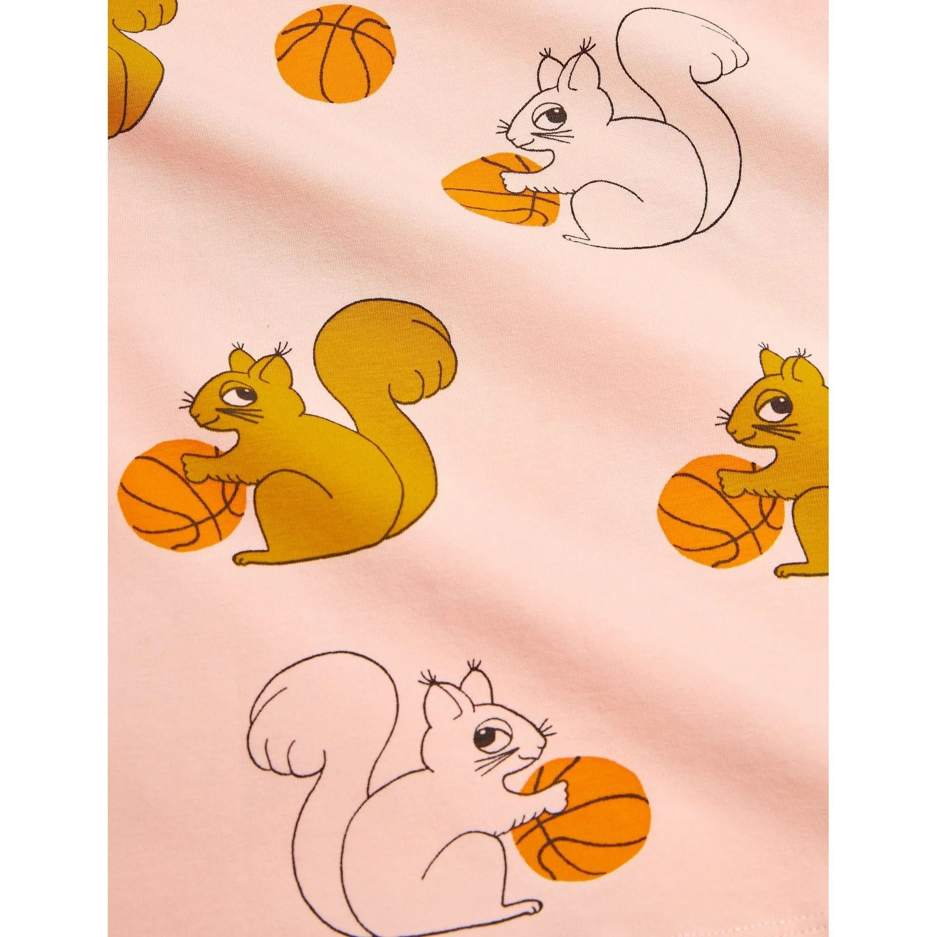 Squirrels Aop Ss Dress - Pink