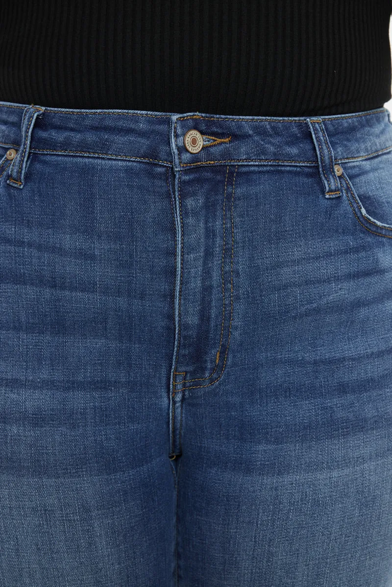 Stevie Mid Rise Ankle Skinny Jeans (Plus Size)