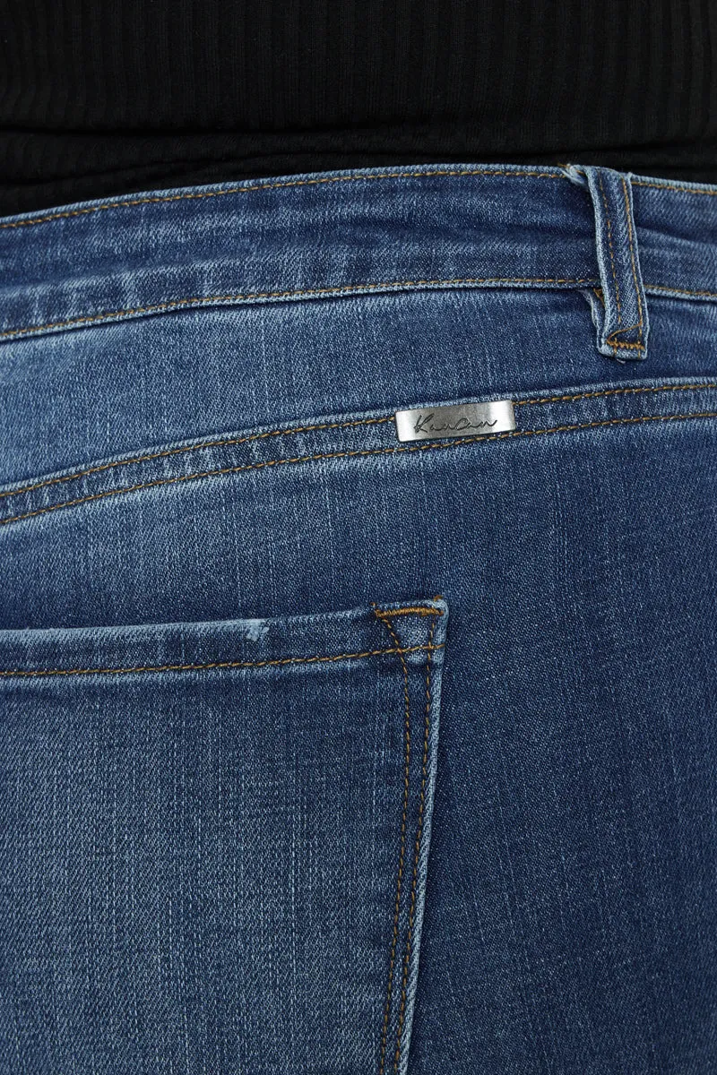 Stevie Mid Rise Ankle Skinny Jeans (Plus Size)