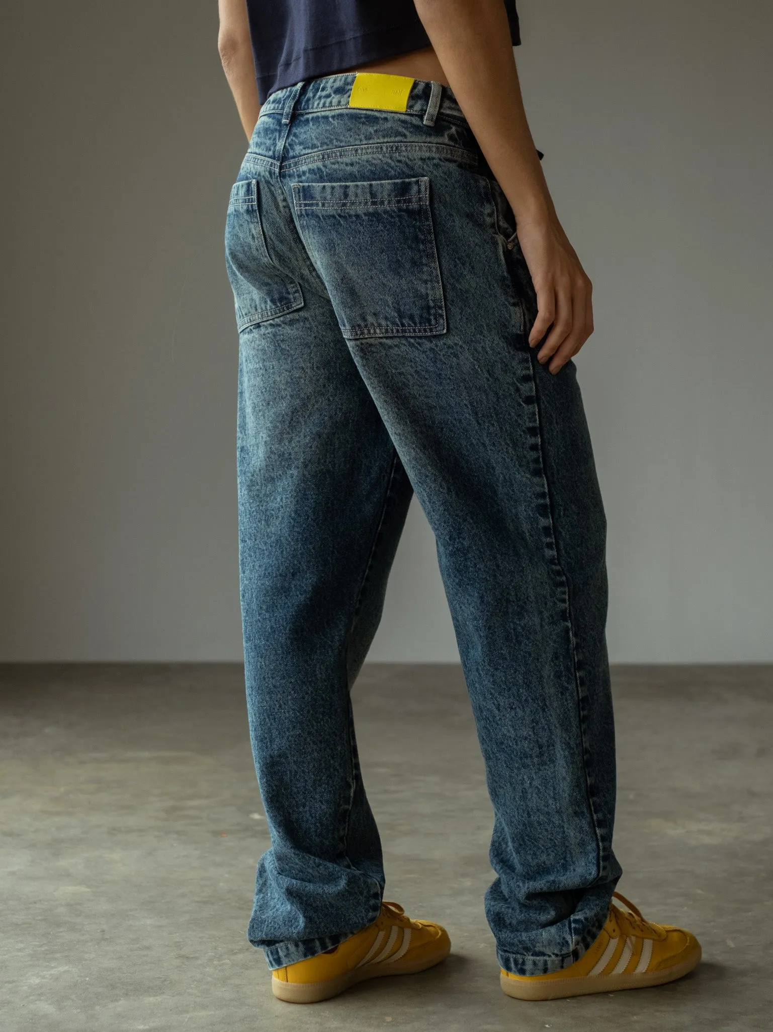 STRAIGHT LEG JEAN  - OCEAN BLUE